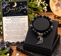 The Lunar Guardian — Black Larvikite Bracelet