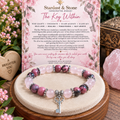 The Key Within | Rose Quartz & Rhodonite Key Bracelet