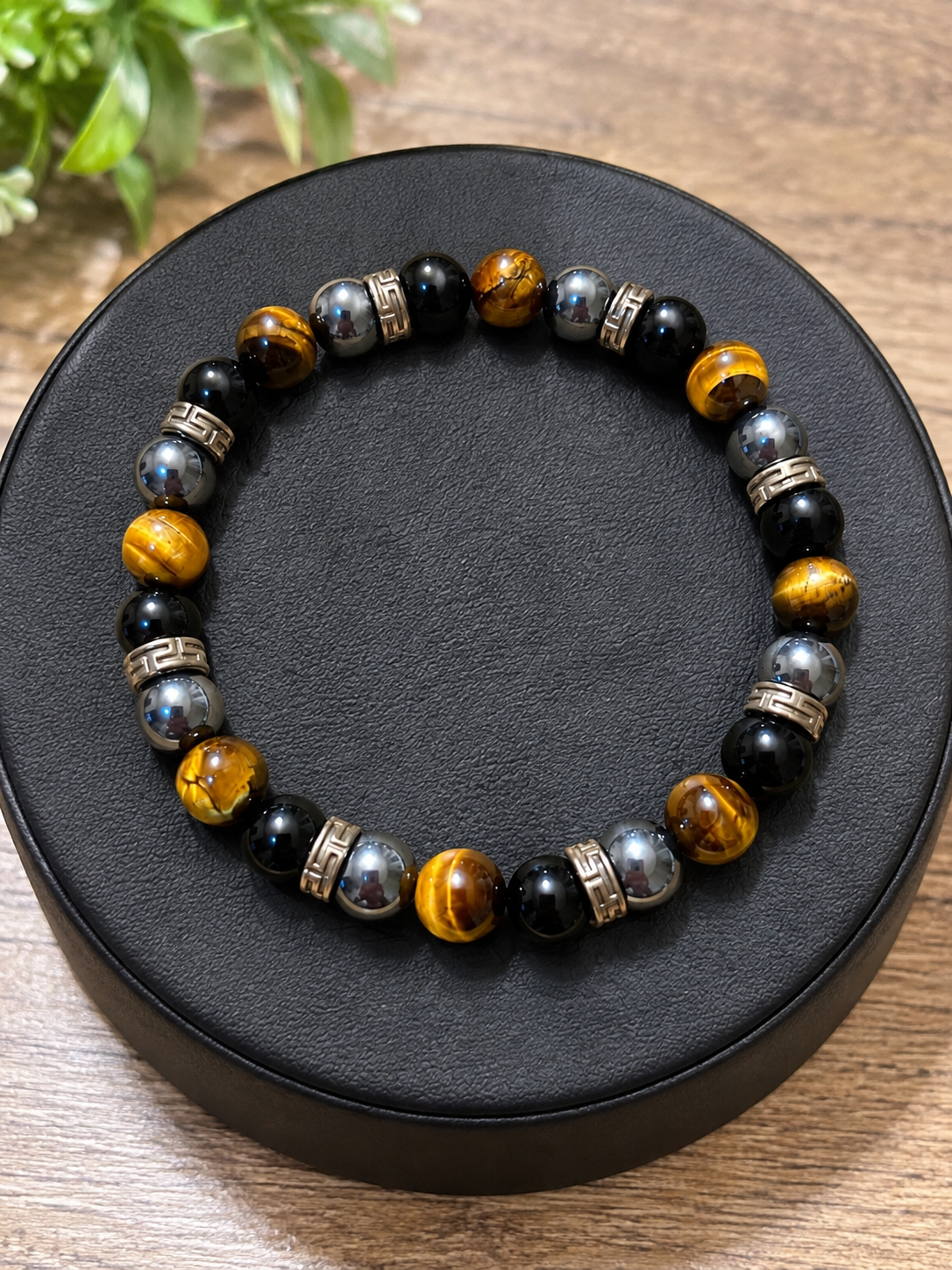 Triple Protection — The Leader | Obsidian, Tiger’s Eye & Hematite Bracelet